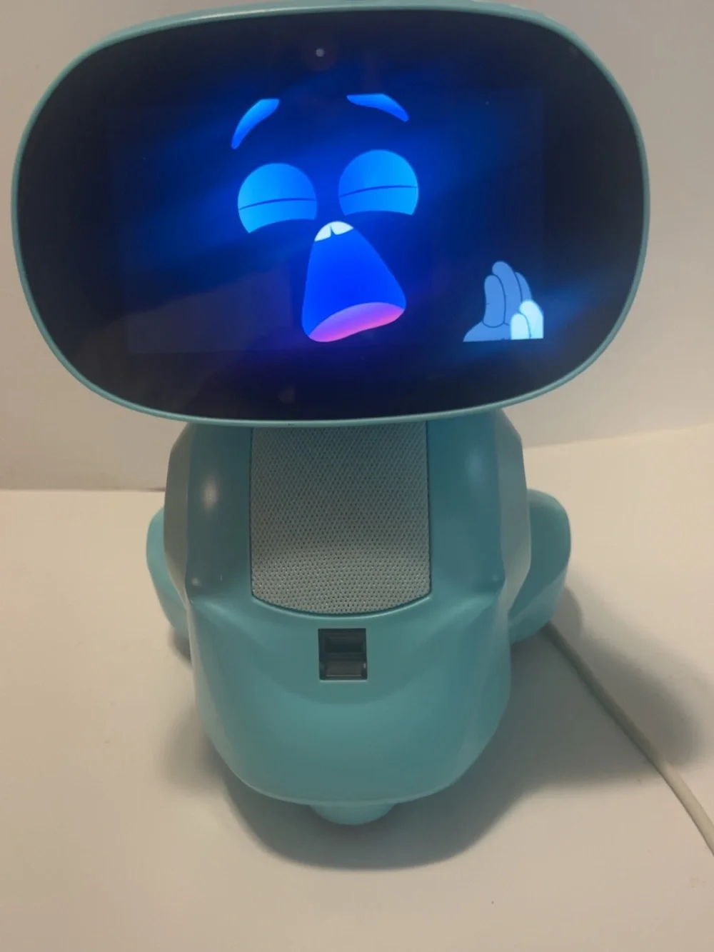 Interactive Blue Learning Robot for Kids - Smart Educational Companion